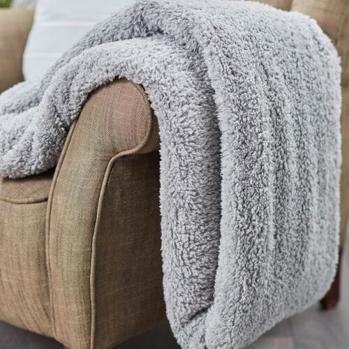 The Ribbon teddy bear fabric throw Thumbnail