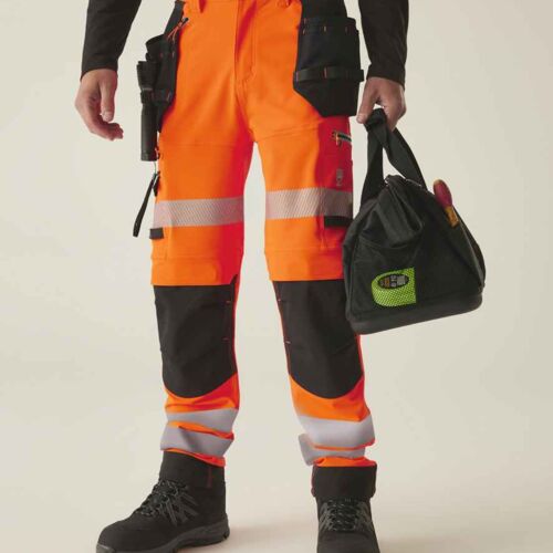 Regatta High Visibility Infiltrate Stretch Holster Trousers Thumbnail